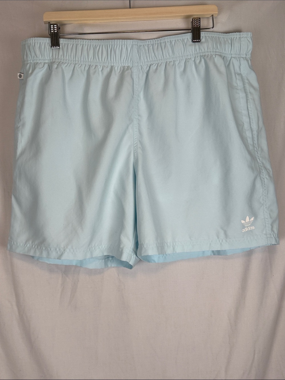 Men's Adidas Essentials Swim Shorts Light Blue 2XL NWT